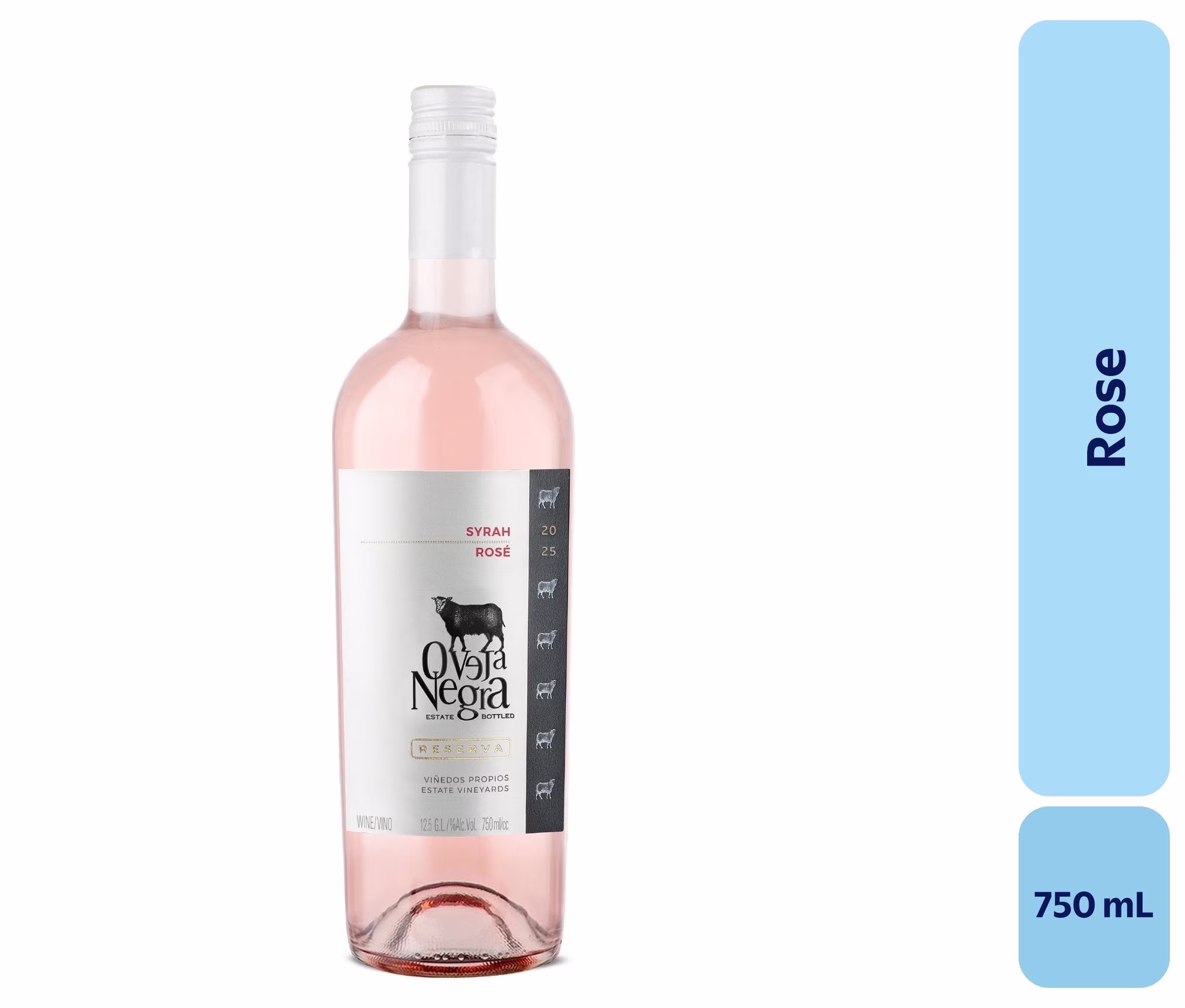 Vino Oveja Negra Reserva Syrah+Carignan+Rose Ensamblaje 750cc
