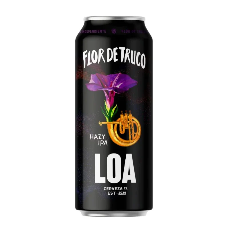 Cerveza Loa Flor de truco Hazy IPA 470cc Lata