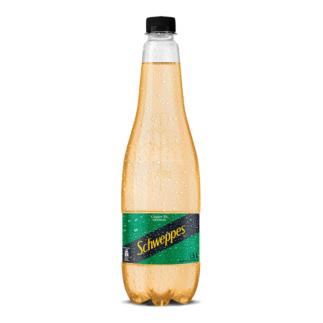 Schweppes Ginger Ale Zero 1500cc Botella
