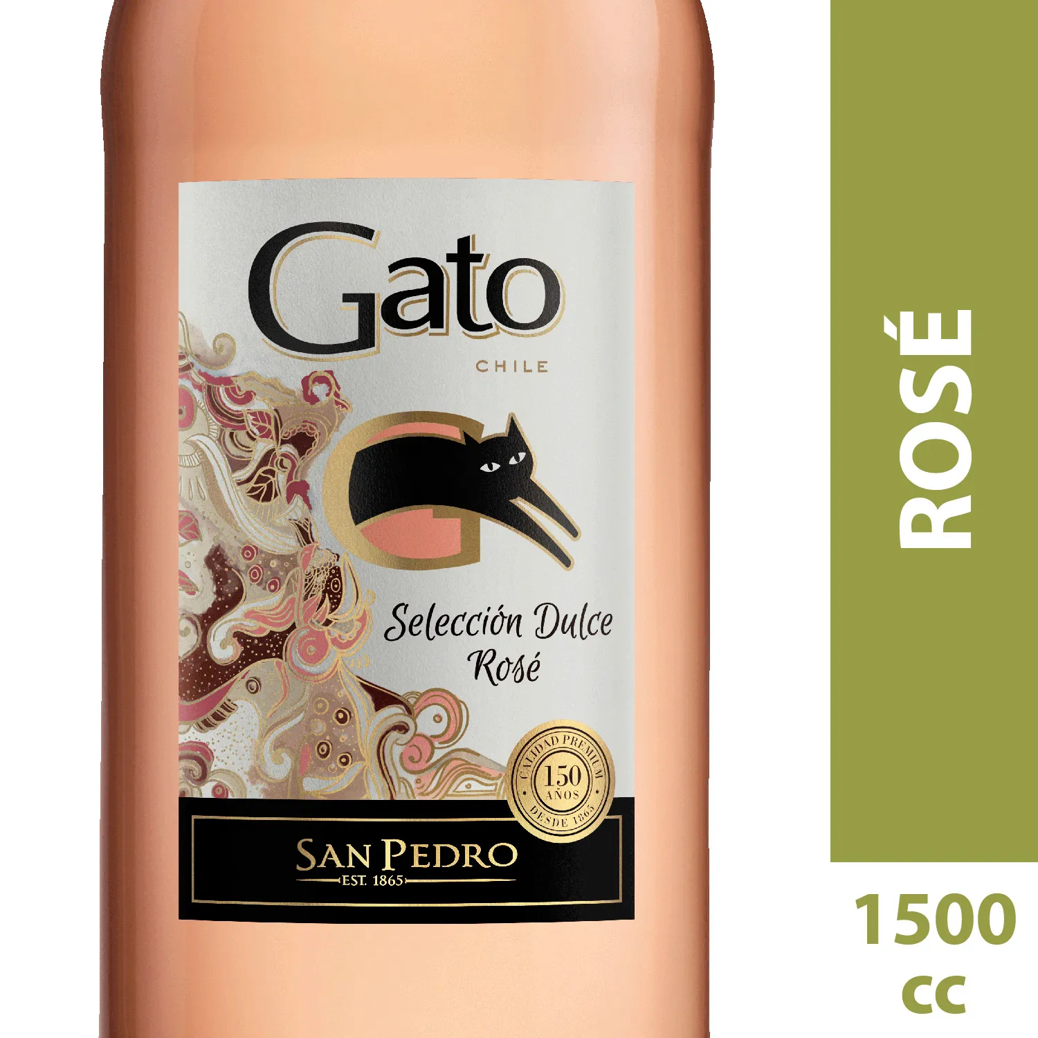 Vino Gato Seleccion Dulce Rosé 1500cc Botellon