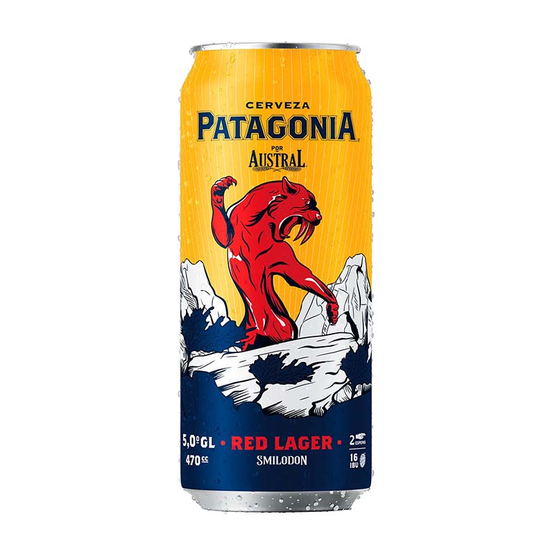 Cerveza Austral Patagonia Red Lager 470cc Lata