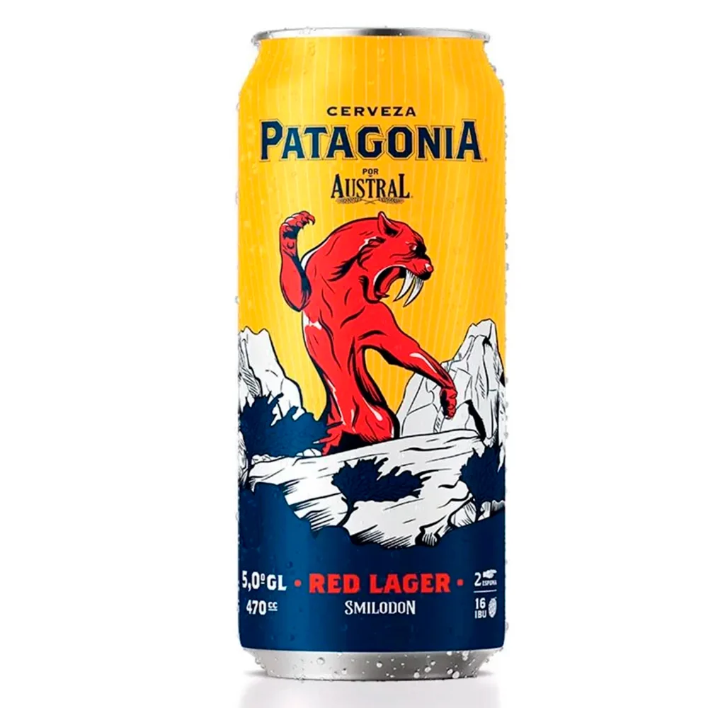 Cerveza Austral Patagonia Red Lager 470cc Lata