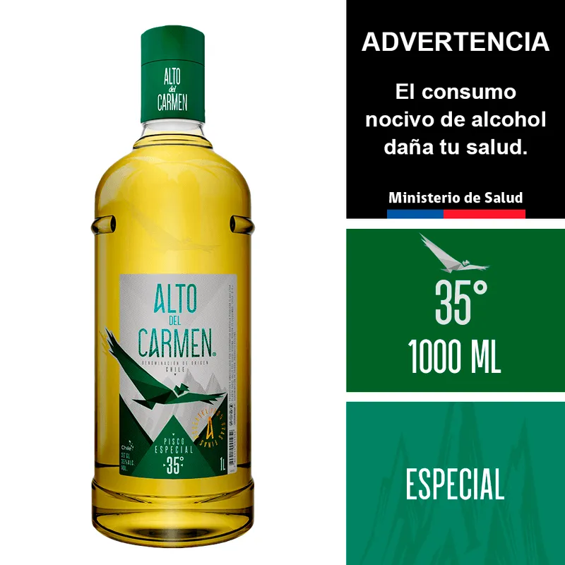 Pisco Alto del Carmen Especial 35º 1000cc