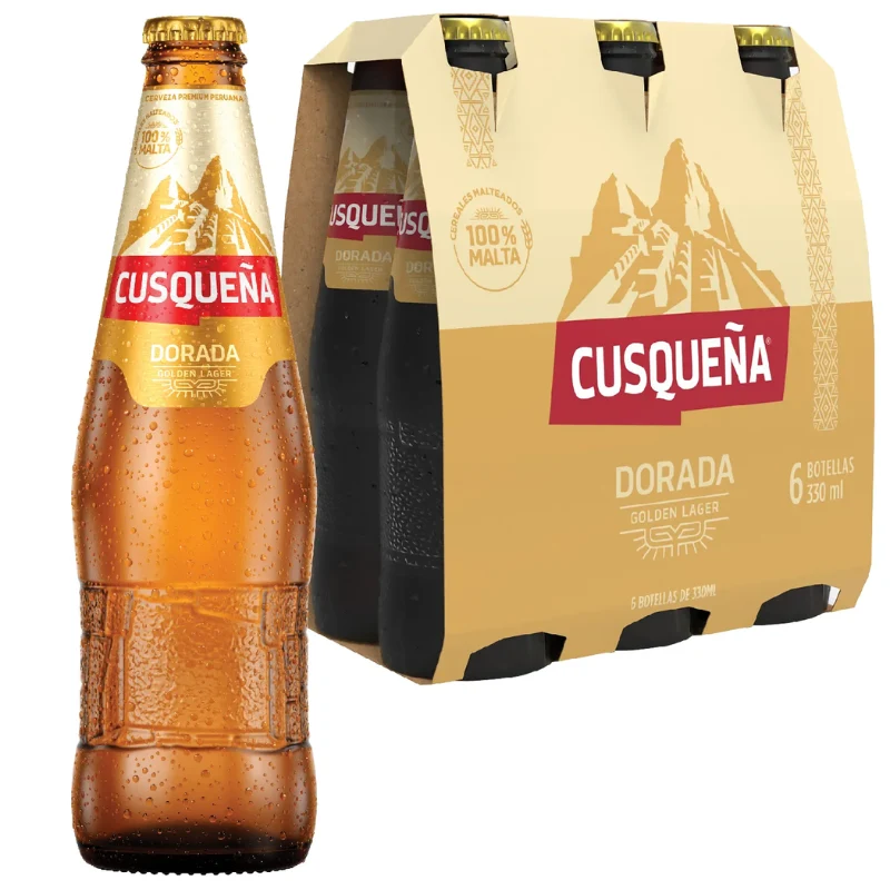 Cerveza Cusquena Rubia 330cc Botellin