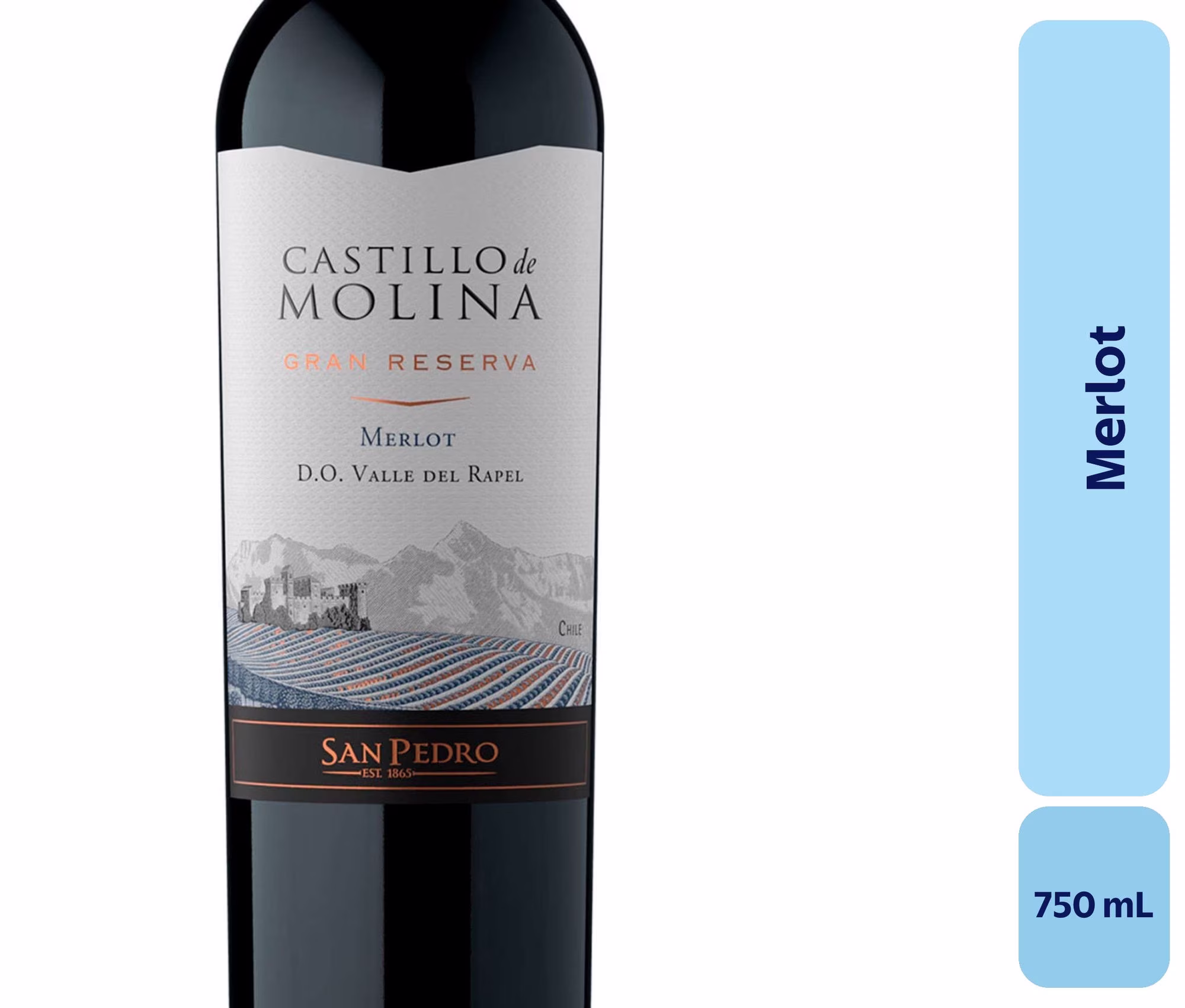 Vino Castillo de Molina Reserva Merlot 750cc