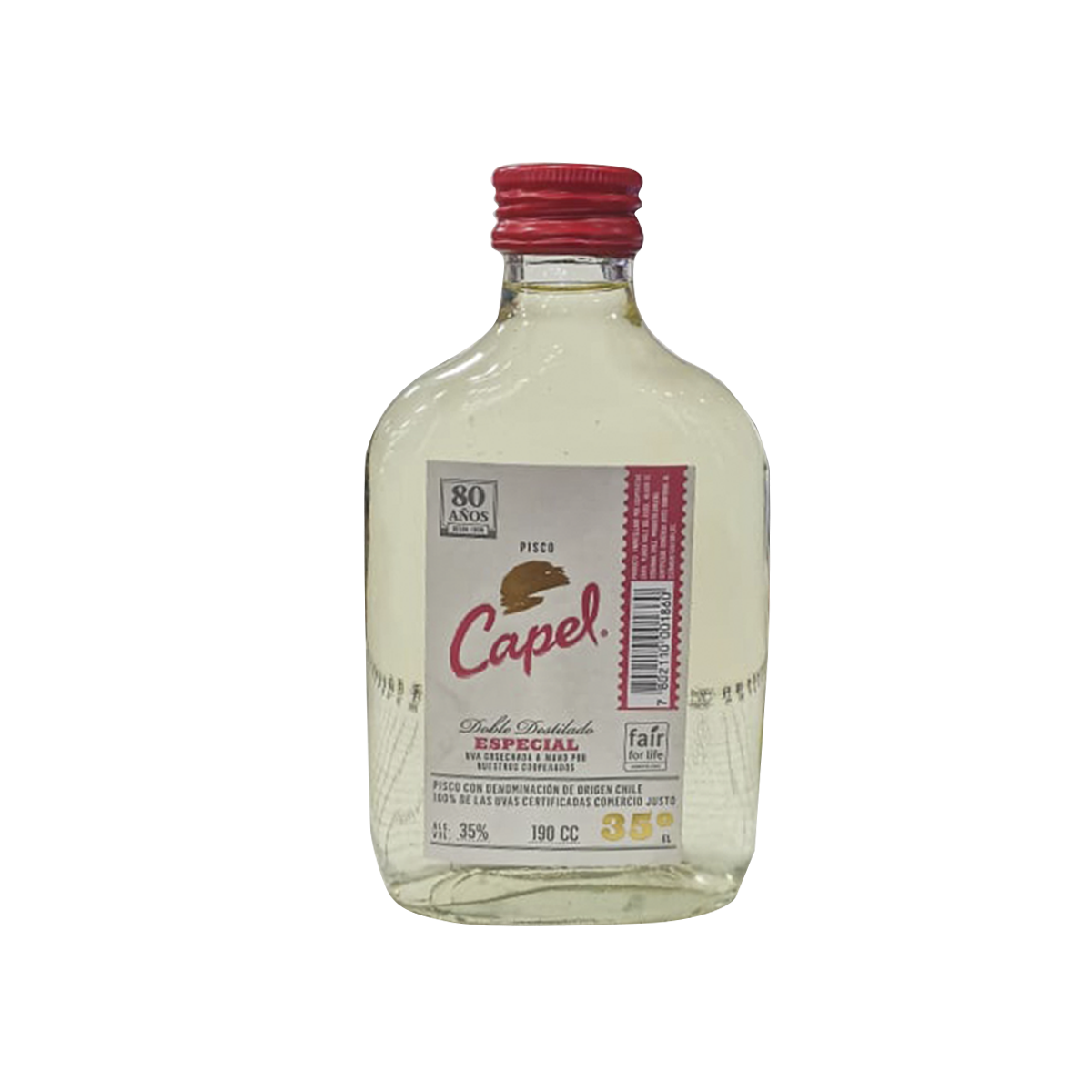 Pisco Capel 35º 190cc Petaca