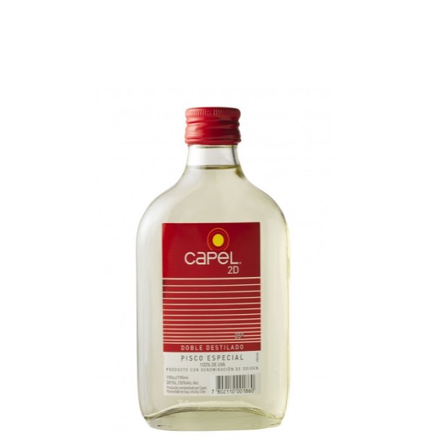 Pisco Capel 35º 190cc Petaca