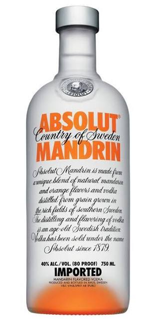 Vodka Absolut Mandarin 750cc