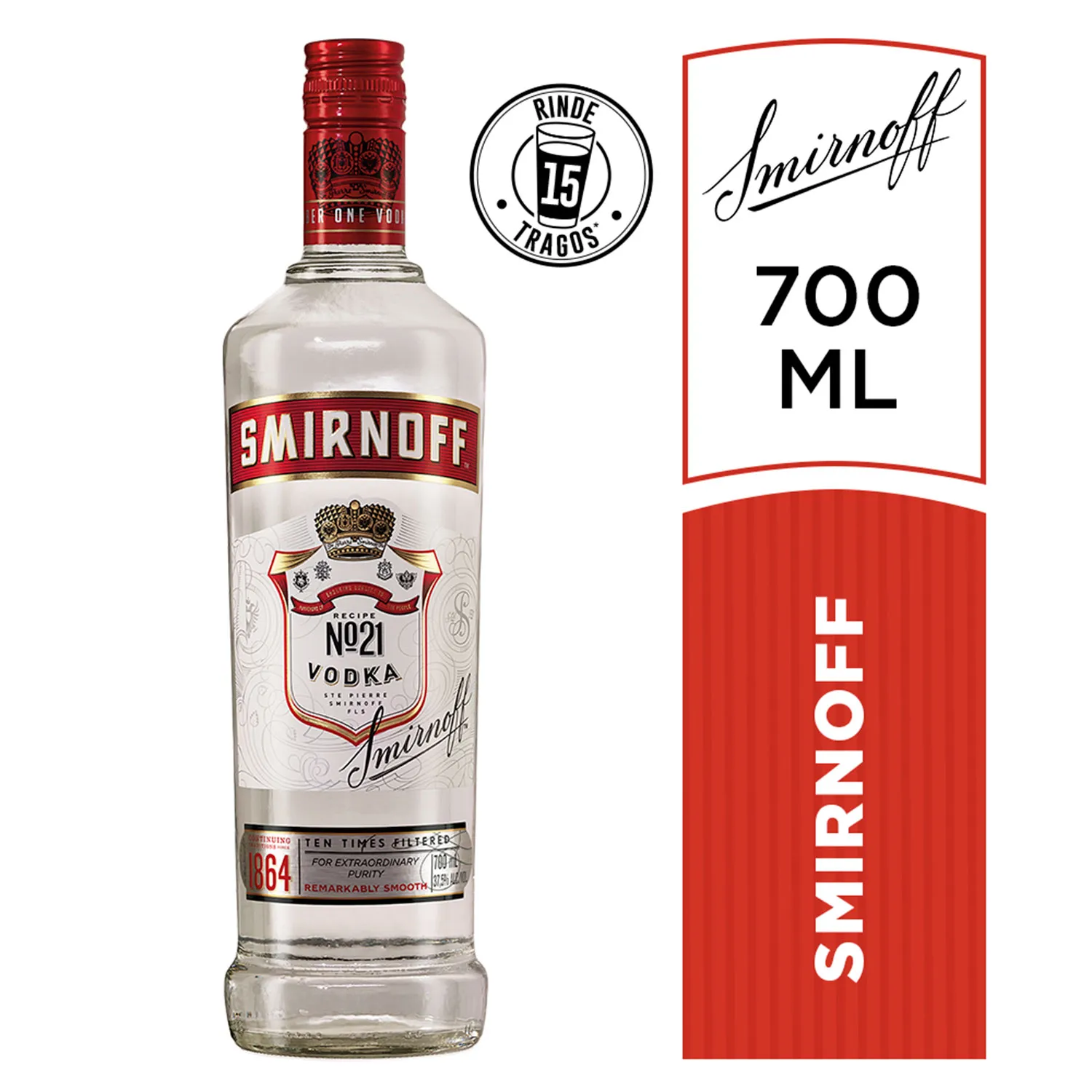 Vodka Smirnoff 700cc