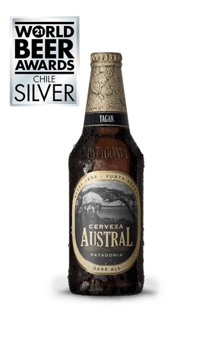 Cerveza Austral Yagan dark ale 330cc Botellin