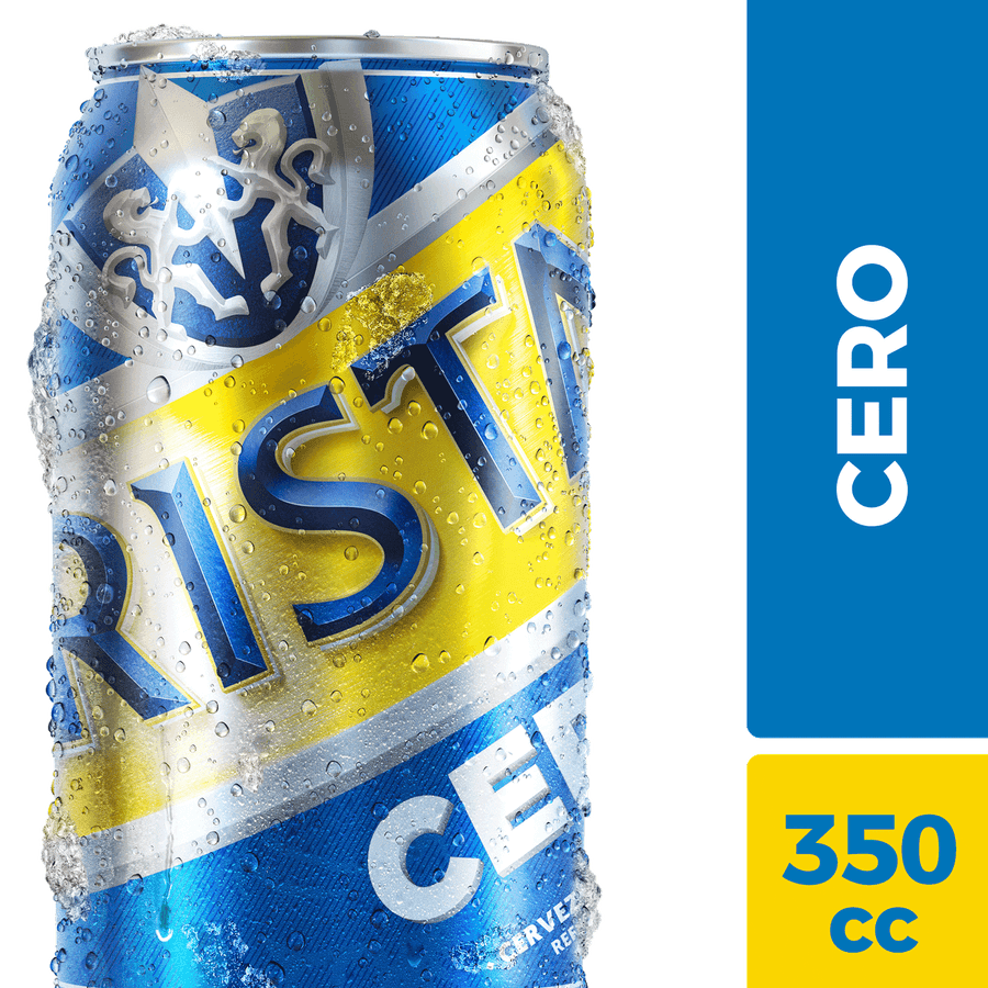Cerveza Cristal Sin Alcohol Cero limon 330cc Lata
