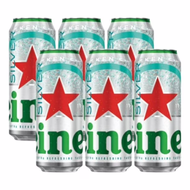 Cerveza Heineken SILVER 470cc Lata