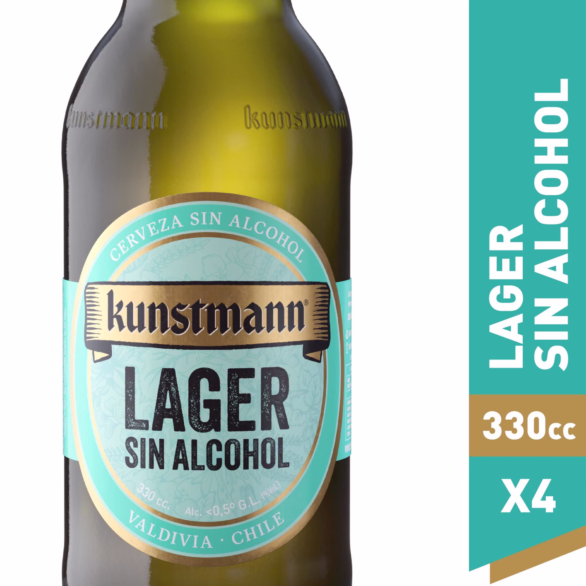 Cerveza Kunstmann Sin Alcohol 330cc Botella