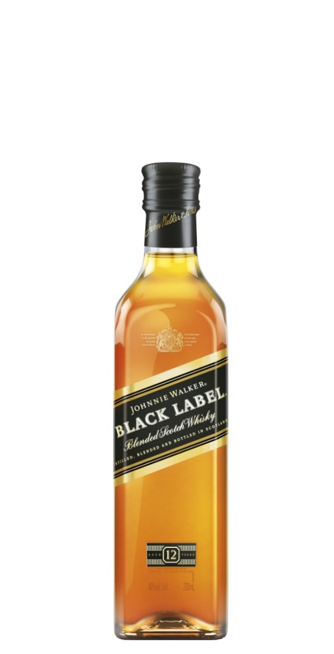 Whisky Johnnie Walker Black Label 200cc Petaca