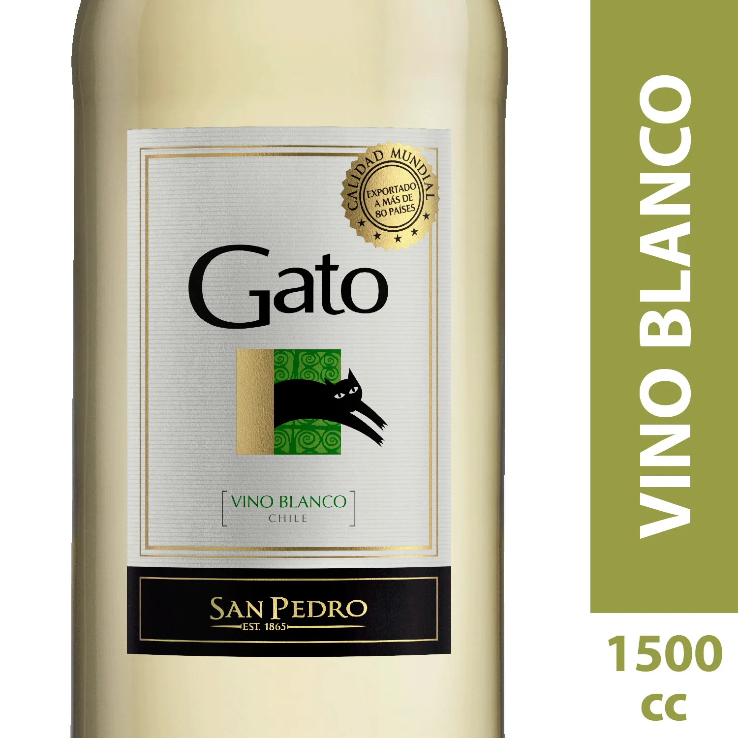 Vino Gato Blanco 1500cc Botellon