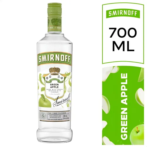 Vodka Smirnoff Green Apple 750cc