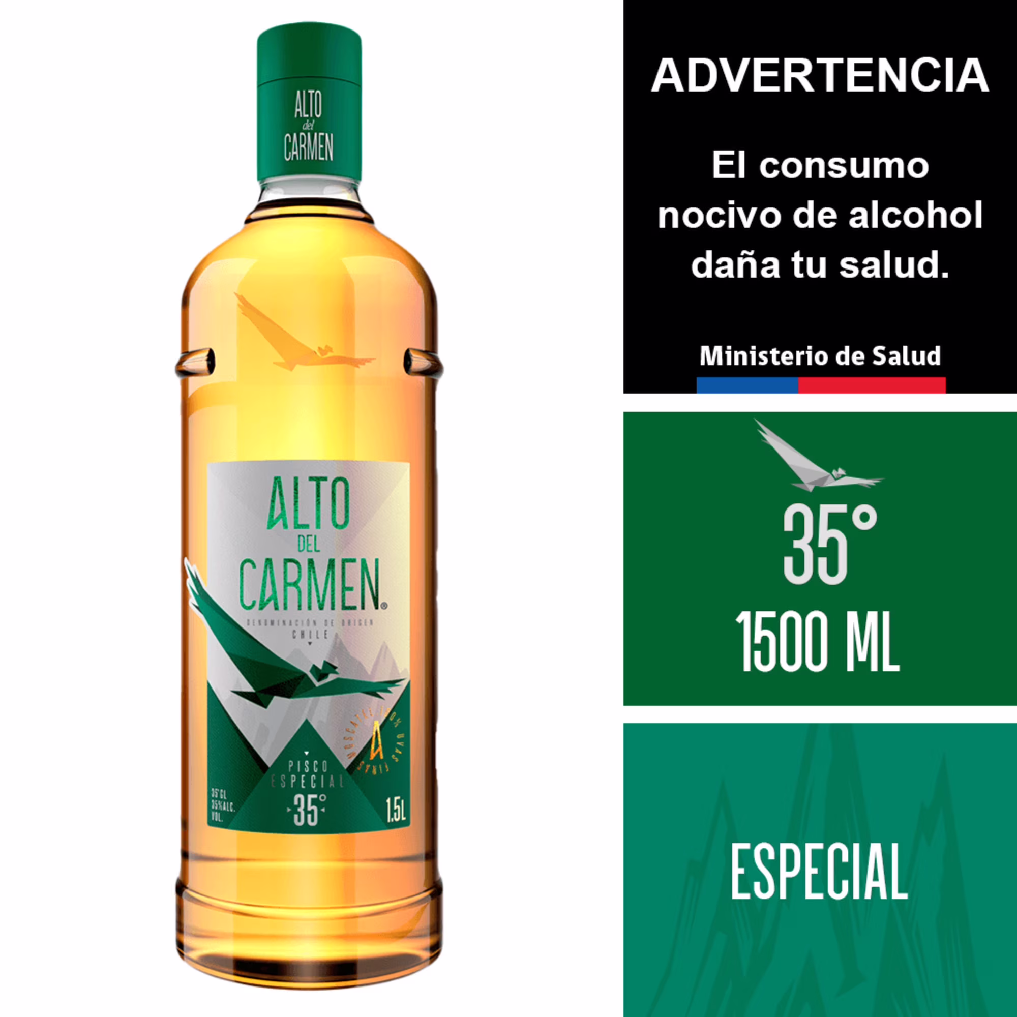 Pisco Alto del Carmen Especial 35º 1500cc