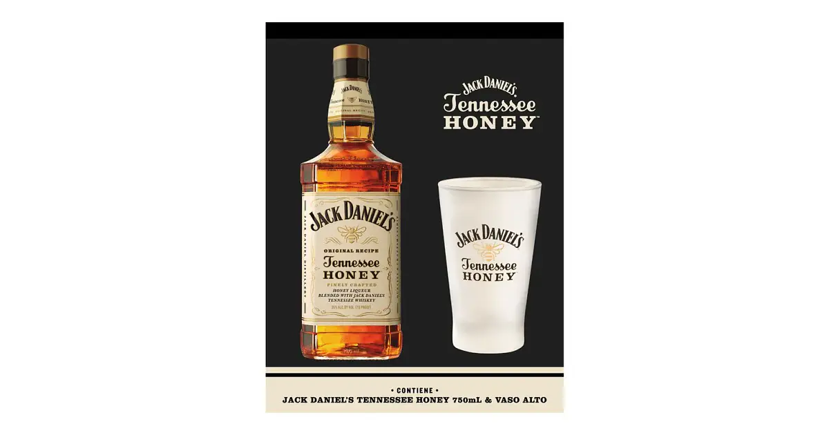 Whisky Jack Daniels Miel Con Vaso 750cc