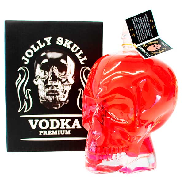 Vodka Jolly Skull Rojo 1000cc