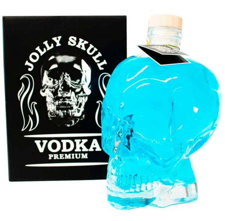 Vodka Jolly Skull Azul 1000cc
