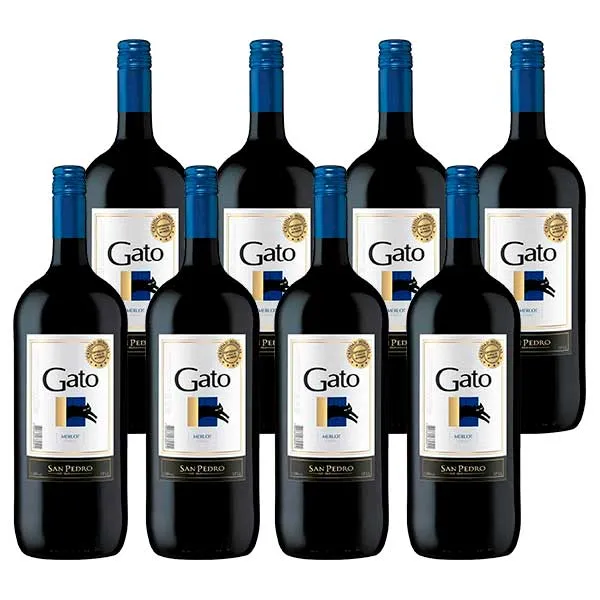 Vino Gato Merlot 1000cc Tetra