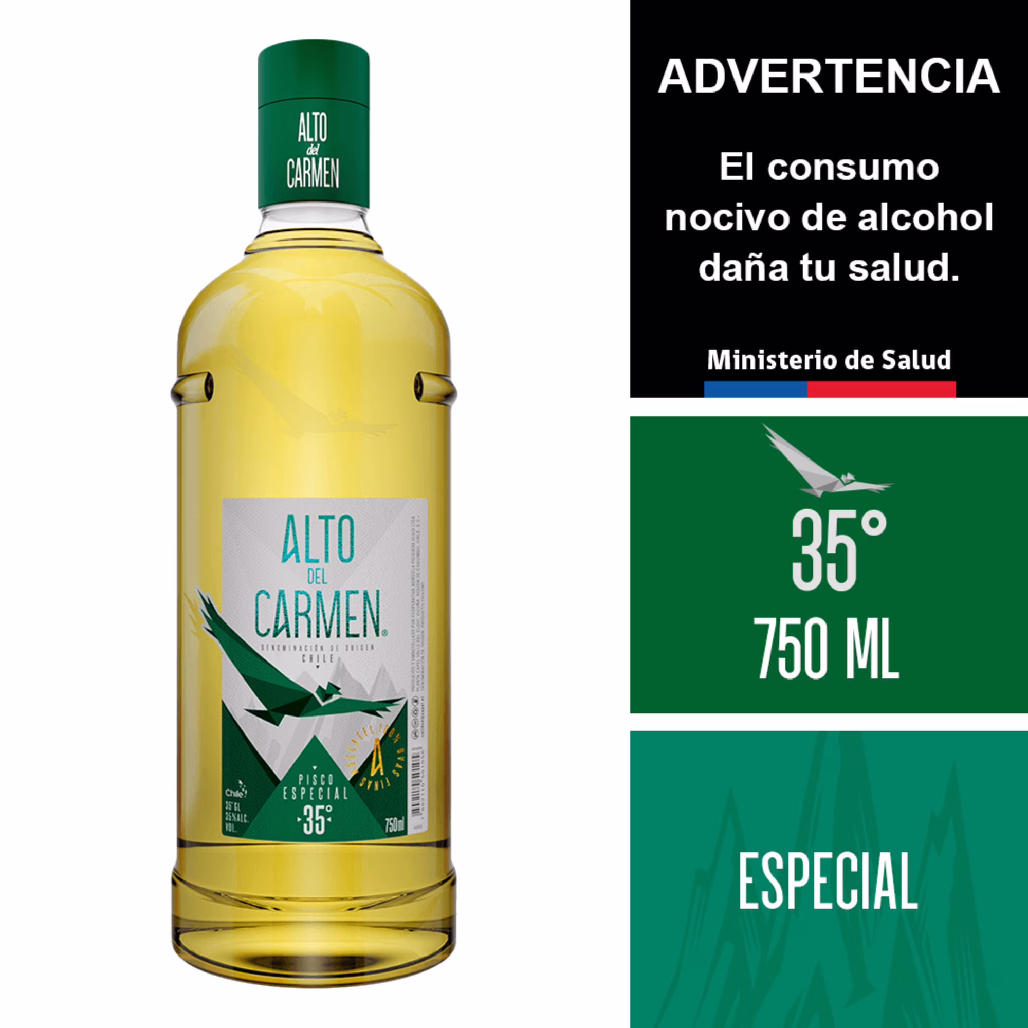 Pisco Alto del Carmen Especial Manzana 40º 750cc