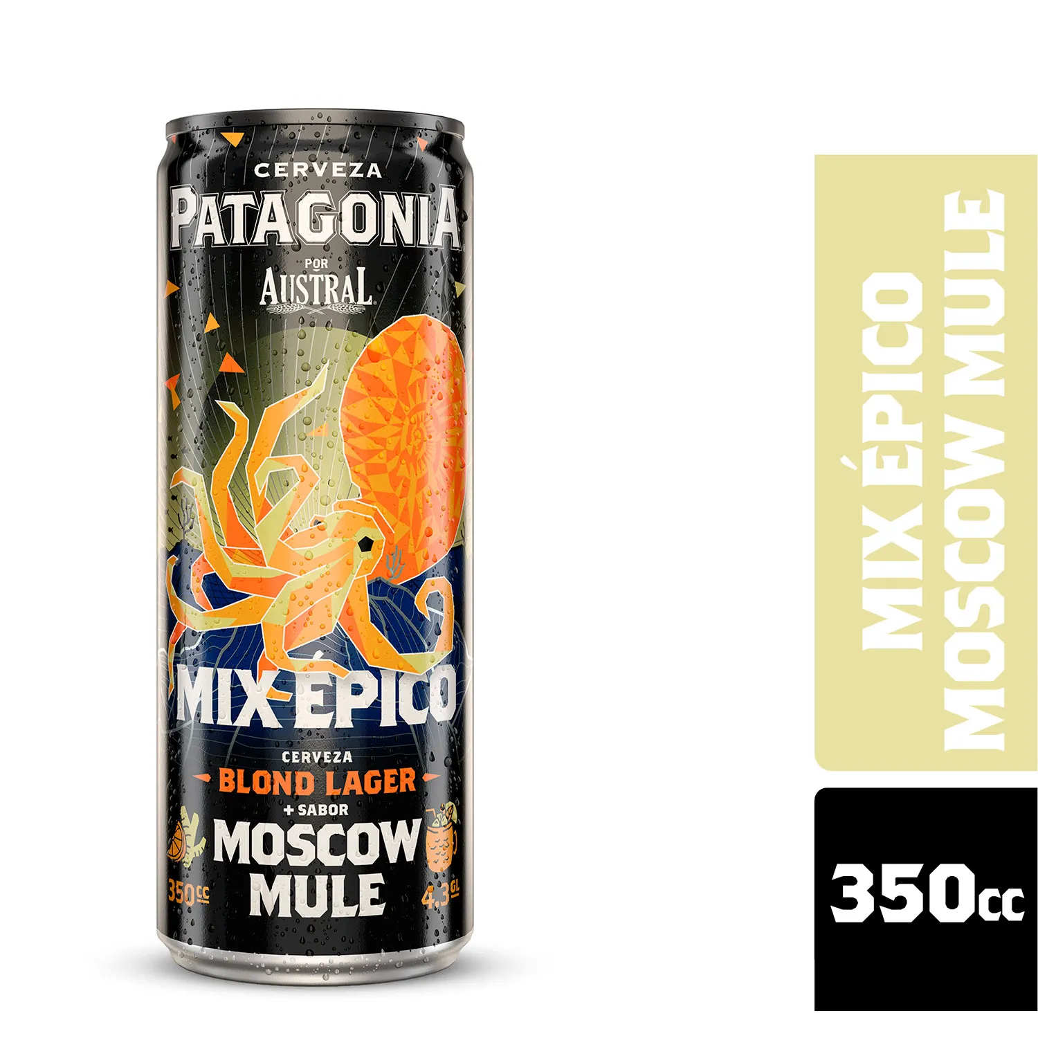 Cerveza Austral Patagonia MIX Epico Sabores Whisky Honey 4,8º 350cc Lata