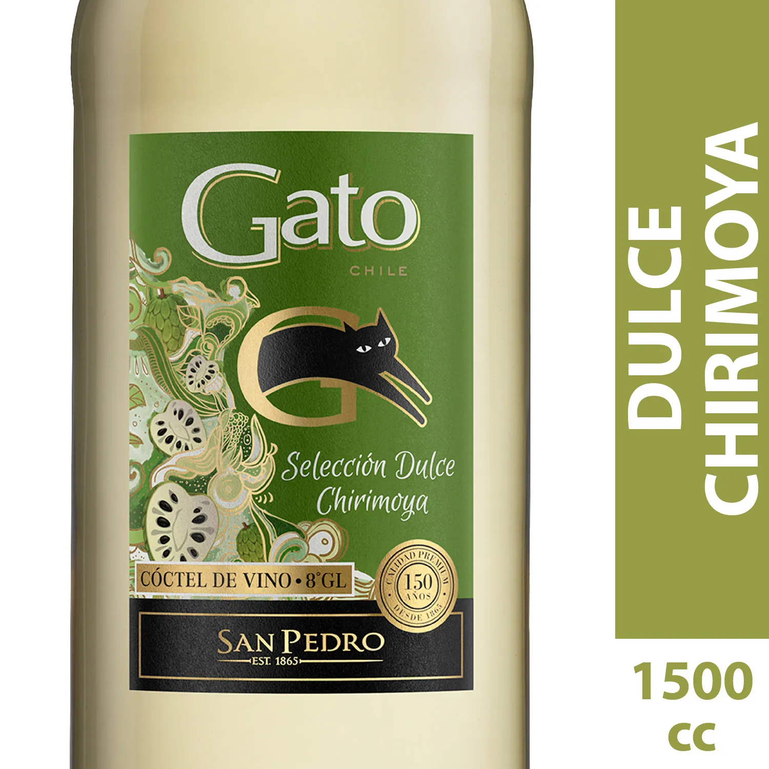Vino Gato Chirimoya 1500cc Botellon