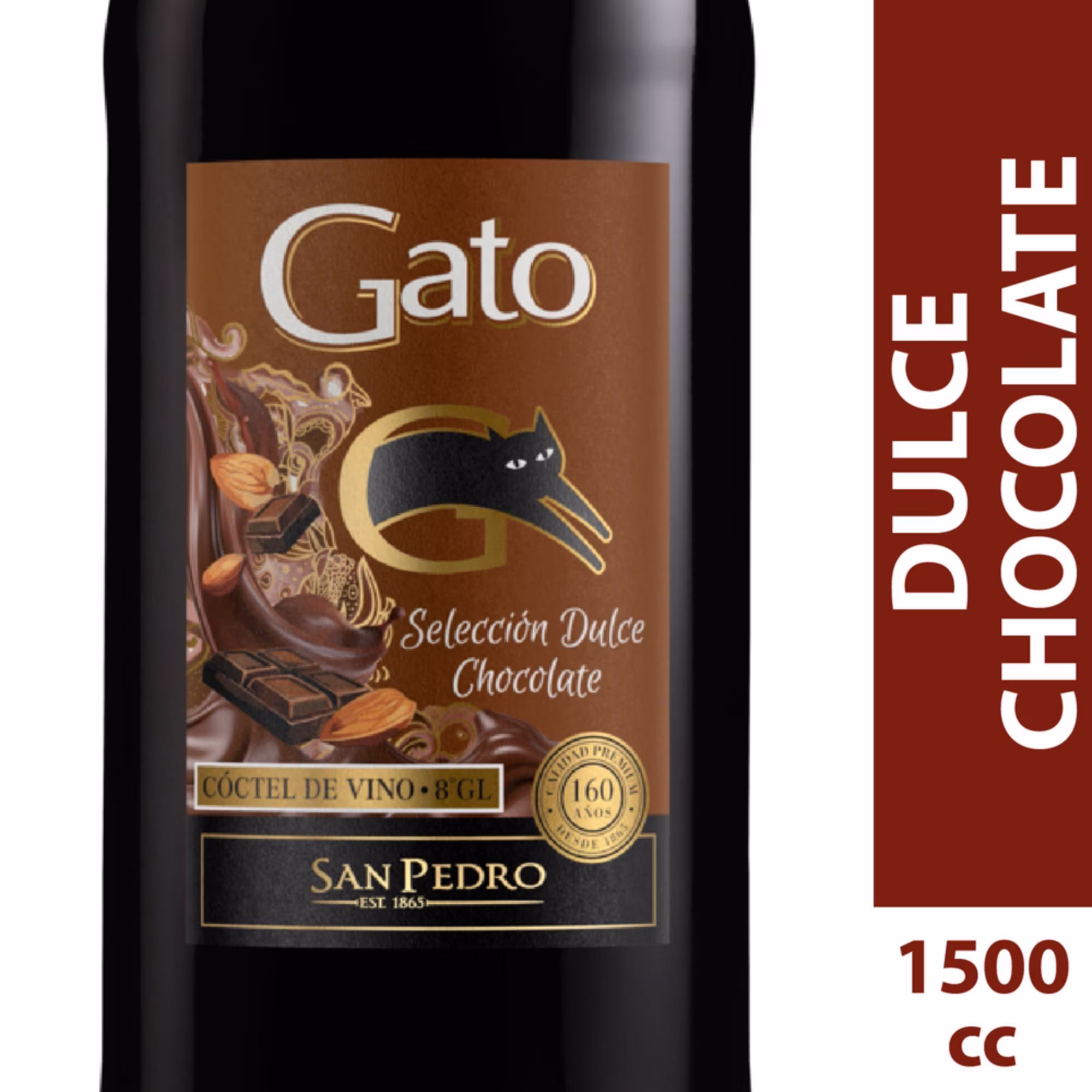 Vino Gato Chocolate 1500cc Botellon