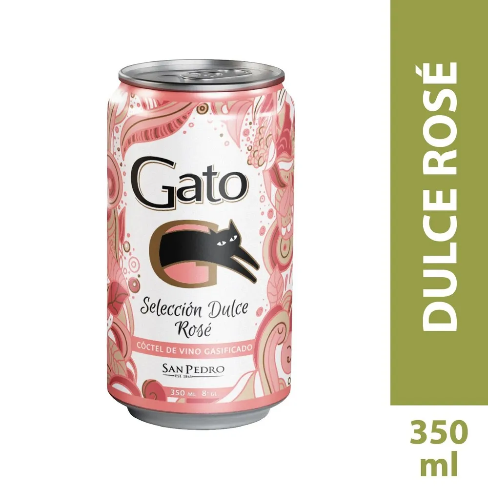Vino Gato Dulce Rosé 350cc Lata