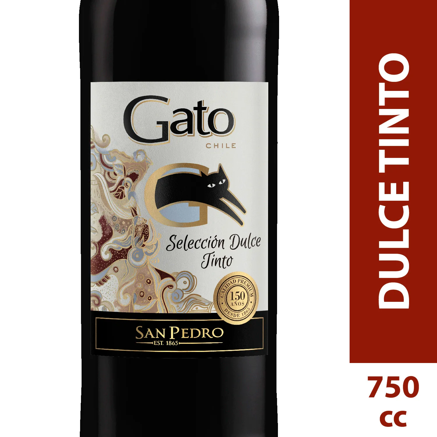 Vino Gato Dulce Tinto 750cc