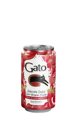 Vino Gato Frutilla Borgoña 350cc Lata