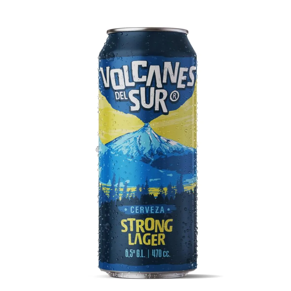 Cerveza Volcanes Strong Lager 470cc Lata